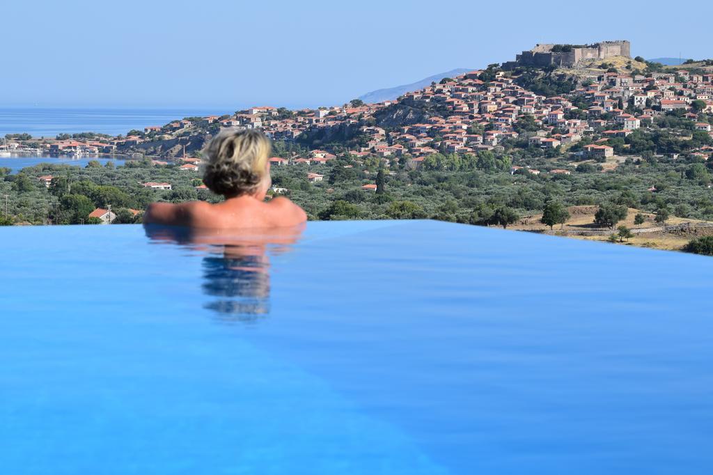 Villa Molivos Views Митимна Экстерьер фото